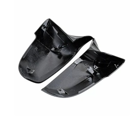 Capace oglinda compatibile cu BMW seria 5 F10 2014-2017, Seria 7 F01 2013-2015, seria 6 2014-2018, Negru lucios M-Design, cu clipsuri, inlocuiesc capacele originale - Img 3