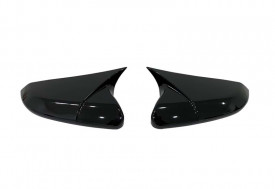 Capace oglinda compatibile cu Honda Civic FC5 2016-2021 Negru lucios BATMAN style - Img 1
