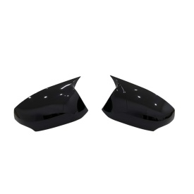 Capace oglinda compatibile cu Megane III 2008-2016, Negru lucios, Batman Style