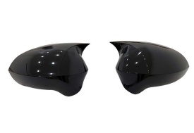 Capace oglinda compatibile cu SEAT LEON II 2005-2008 Negru lucios Batman Style