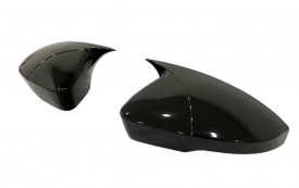 Capace oglinda compatibile cu SKODA OCTAVIA II FL 2008-2012 Negru lucios Batman Style - Img 1