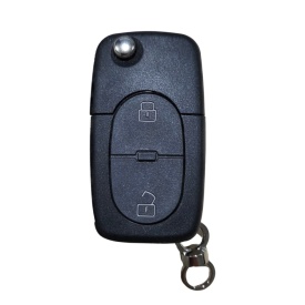 Carcasa cheie tip briceag compatibil cu Volkswagen, Audi, Skoda, Seat cu 2 butoane anii 2002-2009