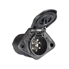 Conector priza pentru remorca, tata cu 7 pini, 24V, fisa priza remorca plastic Scania