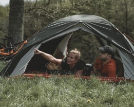 Cort camping tip cupola pentru 3 persoane, 280x230x120 cm, Easy Camp Tent Rondane 3 - Img 7
