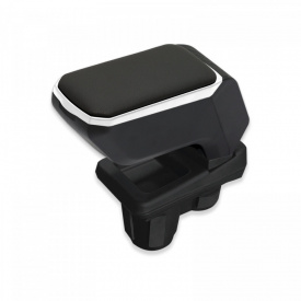 Cotiera auto compatibila cu Renault Megane III 2012-2016, negru cu gri - Img 1