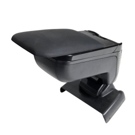 Cotiera auto neagra cu buzunar compatibila Ford Focus III 2011-2018, piele ecologica - Img 7