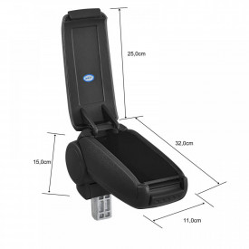 Cotiera auto Opel Astra H 2004-2010, negru, imitatie de piele - Img 4