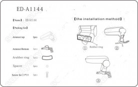 Cotiera auto VW PASSAT B5 1996-2001, negru, imitatie de piele - Img 4