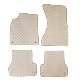 Covorase auto, mochete auto piele ecologica compatibile Audi A6 C7 2011-2018, culoare bej