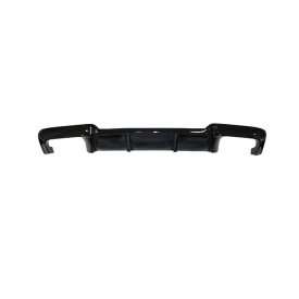 Difuzor bara spate compatibil BMW Seria 5 F10 2010-2017 pachet M, cu evacuare dubla, negru lucios - Img 2