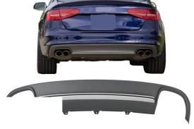 Difuzor Bara Spate compatibil cu AUDI A4 B8 Facelift 2012-2015 Sedan/Avant S4 Desing - Img 6