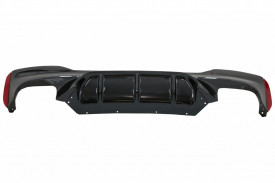 Difuzor Bara Spate compatibil cu BMW Seria 5 G30 G31 2017-> M5 Design Negru Lucios - Img 1