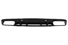 Difuzor Bara Spate compatibil cu MERCEDES C-Class C205 A205 Coupe Cabriolet 2014-2019 Facelift C63S Design Negru - Img 6
