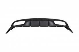 Difuzor Bara Spate compatibil cu Mercedes C-Class C205 A205 Coupe Cabriolet 2014-2019 C63 Edition 1 Design Negru Lucios - Img 4