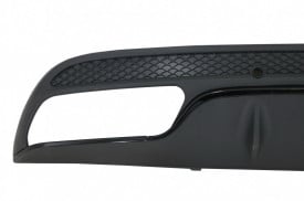 Difuzor Bara Spate compatibil cu MERCEDES C-Class W205 2014-2020 C63 Design doar pentru Sport Package Negru - Img 3