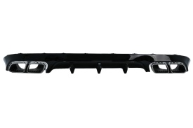 Difuzor Bara Spate compatibil Mercedes E-Class C238 A238 AMG Sport Line Coupe Cabrio 2016-2019 E63 Design - Img 1