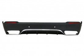 Difuzor Bara Spate cu Oranamente Tobe Crom compatibil cu Mercedes GLC X253 SUV 2015-2019 pentru Versiunea Standard - Img 3