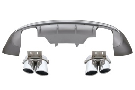 Difuzor Bara Spate Evacuare Dubla compatibil cu AUDI Q5 8R Facelift 2013-2016 Bara Standard