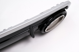 Difuzor Bara Spate Evacuare Dubla compatibil cu Audi Q7 4M 2015-2019 Bara S-Line - Img 7