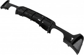 Difuzor Bara Spate Evacuare Dubla compatibil cu BMW Seria 4 F32 F33 F36 2013-2019 Negru Lucios - Img 6