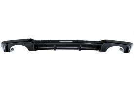 Difuzor Bara Spate Negru Lucios compatibil cu Audi A3 8V Facelift (2016-2019) Sedan Cabrio RS3 Design doar pentru bara S-Line - Img 2