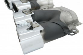 Difuzor Bara Spate Ornamente toba compatibil cu Mercedes CLS-Class C257 2018-> CLS53 Design Silver - Img 6