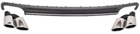 Difuzor Bara Spate si Ornamente Evacuare compatibil cu Audi A7 4G (2010-2014) S7 Facelift Design