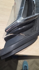 Difuzor bara spate universal , ELITE PLUS B Design, negru mat cu albastru DETERIORAT - Img 4
