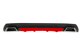 Difuzor bara spate universal , ELITE PLUS B Design, negru mat cu rosu, PRODUS DETERIORAT - Img 1