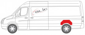 Element pentru repararea peretilor laterali Stanga spate MERCEDES SPRINTER W906 - Img 2