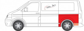 Element reparatie aripa spate VW T5 2003->, parte montare stanga - Img 2