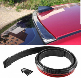 Eleron auto universal din cauciuc tip M Carbon Design lungime 150 cm x 3.5 cm latime cu capete din plastic - Img 3