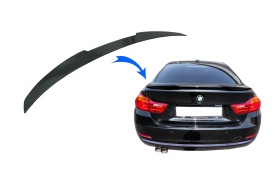 Eleron Portbagaj compatibil cu BMW 4 Series Gran Coupe F36 2014-> M4 CSL Design Negru Lucios - Img 1