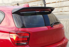 Eleron Portbagaj compatibil cu BMW Seria 1 F20 2011-2019, fibra, negru lucios