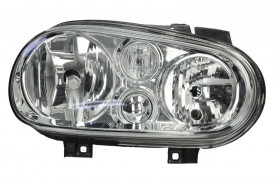 Far Dreapta H1/H7, electric, cu motoras, culoare cromat compatibil VW GOLF IV 1998-2004 - Img 1