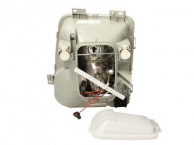 Far Dreapta H1, pneumatic, culoare insert argintiu compatibil VW LT 1996-2006 - Img 2