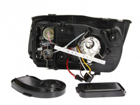 Far Dreapta H3/H4, electric, fara motoras, culoare cromat compatibil VW BORA, BORA I 1998-2005 - Img 2