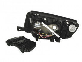 Far Dreapta H3/H7, electric, fara motoras, culoare cromat compatibil SKODA FABIA I 1999-2007 - Img 2