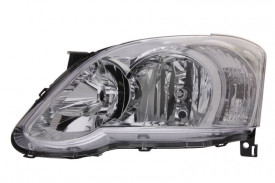 Far Stanga H7/H7, electric, cu motor, culoare cromat compatibil TOYOTA COROLLA 2004-2007