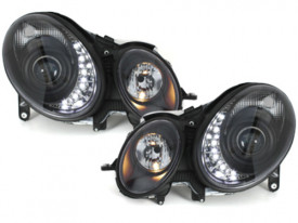 Faruri DAYLINE compatibil cu MERCEDES B. W211 E-Klasse 06-08 negru - Img 4