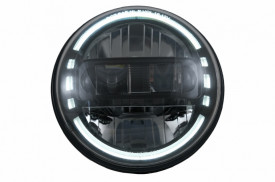 Faruri Full LED CREE Dublu Proiector compatibil cu Jeep Wrangler JK TJ LJ Land Rover Defender Mercedes W463 - Img 4