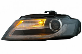 Faruri LED compatibil cu AUDI A4 B8 8K (2008-2011) Lumina De Zi LED DRL Xenon Design LHD - Img 2