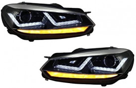 Faruri Osram LED compatibil cu VW Golf 6 VI 2008-2012 cu Stopuri LEDriving Semnal Dinamic - Img 2