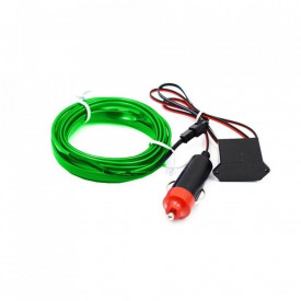 Fir cu neon 2 Metri, 12V culoare Verde