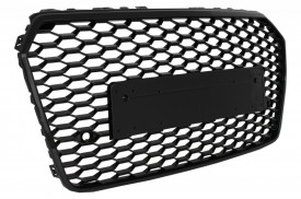 Grila Bara Fata compatibil AUDI A7 4G Facelift 2015-2017 RS7 Design Negru Lucios - Img 4