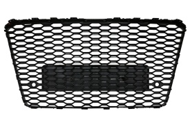 Grila Bara Fata compatibil cu Audi A8 2014-2017 RS8 Design Negru Lucios - Img 5