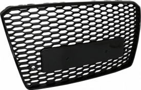 Grila Bara Fata compatibil cu Audi A8 2014-2017 RS8 Design Negru Lucios - Img 2