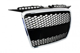 Grila Centrala compatibil cu Audi A3 8P 2004-2007 RS Design Crom - Img 2