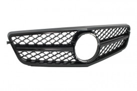 Grila Centrala compatibil cu Mercedes clasa C W204 S204 Limousine Station Wagon 2007-2014 C63 Design Negru - Img 4