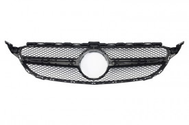 Grila Centrala compatibil cu MERCEDES clasa C W205 S205 C205 A205 2014-2018 C63 Design Silver - Img 3